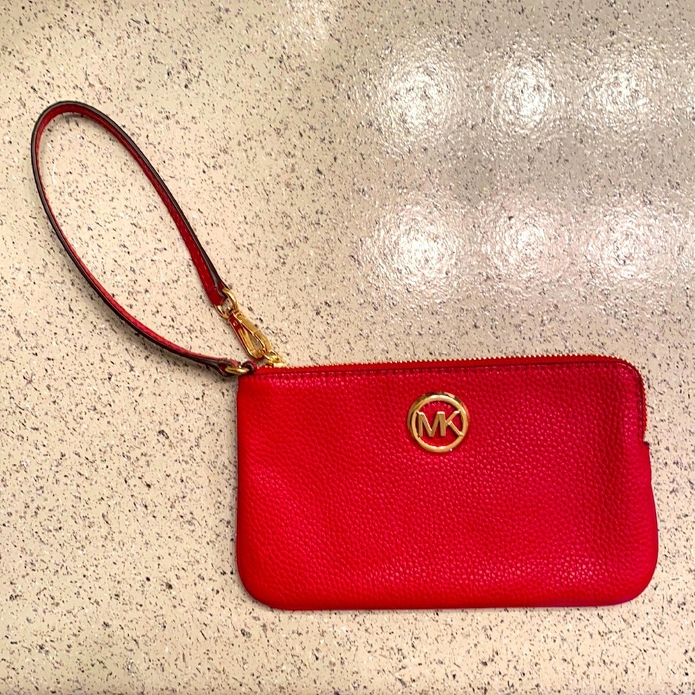 Michael Kors Leather Wristlet